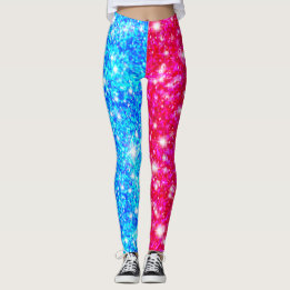 Leggings Halloween semirrojo y semirazul secuencial