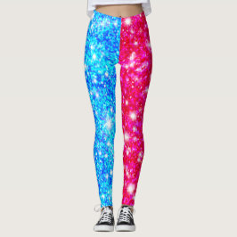 Leggings Halloween semirrojo y semirazul secuencial