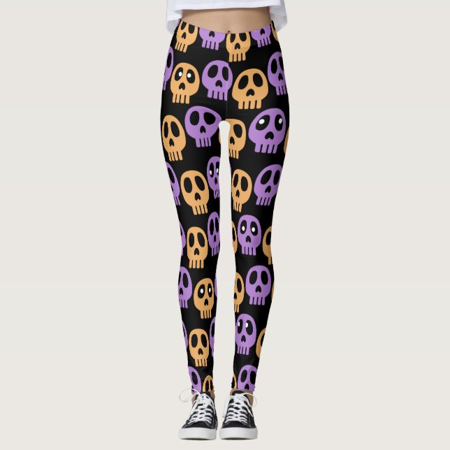 Leggings Halloween Skulls (Anverso)