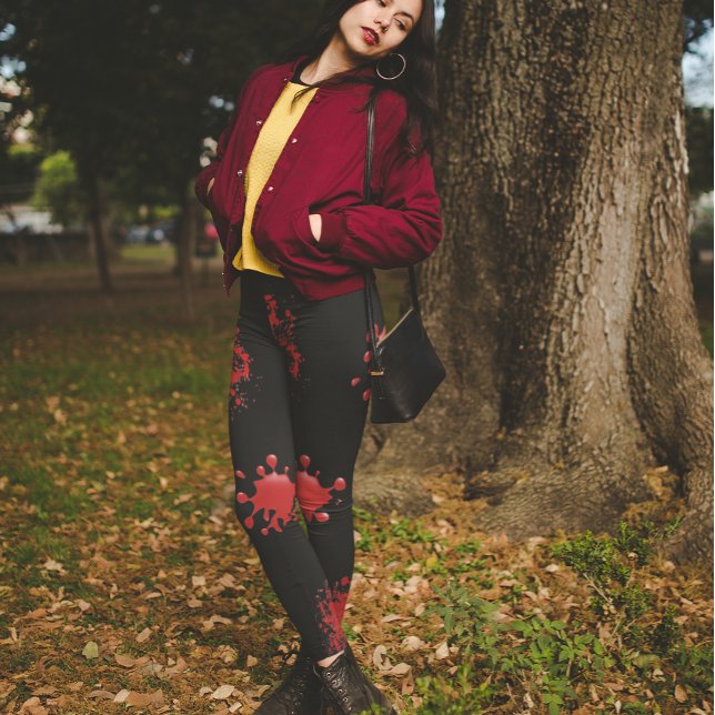 Leggings Halloween Splatters Splash Scary Bloody (Subido por el creador)