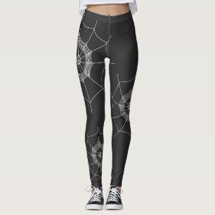 Leggings Halloween Spooky Spider Web Scary Whimsical