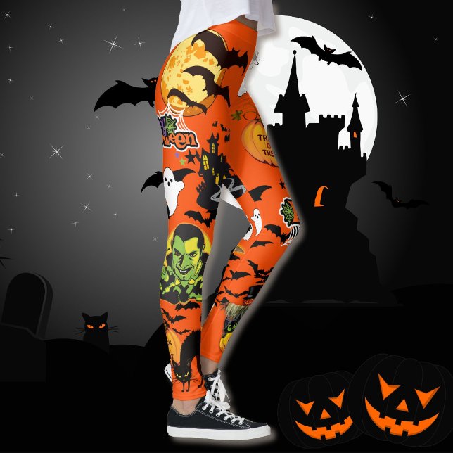 Leggings Halloween Todo Cute Piernas Brujas Fantasma (Subido por el creador)
