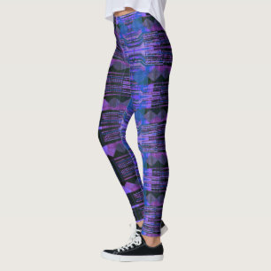 Leggings HAMbyWG - Azul púrpura negro