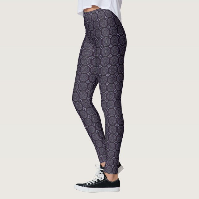 Leggings HAMbyWG - Piernas de compresión - Púrpura de tinta (Izquierda)