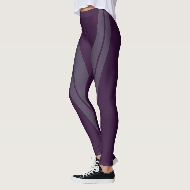 Leggings HAMbyWG - Piernas de compresión - Tono Plum 2 (Izquierda)