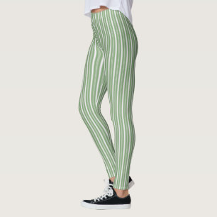 Leggings HAMbyWG - Piernas - verde claro y franja blanca