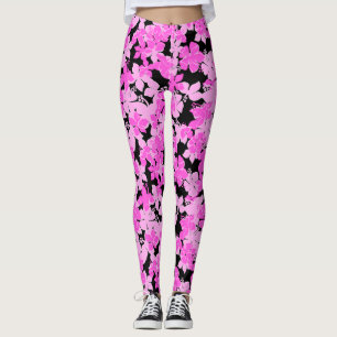 Leggings Hanalei Hawaiian Hibiscus Camo Floral