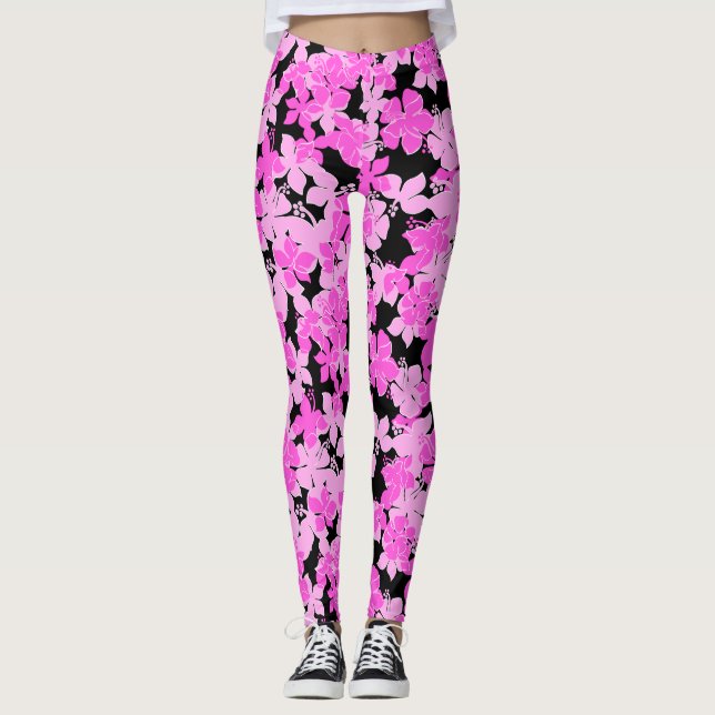Leggings Hanalei Hawaiian Hibiscus Camo Floral (Anverso)