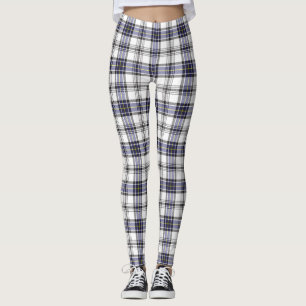 Leggings Hannay Tartan Plaid Blue Black Pattern
