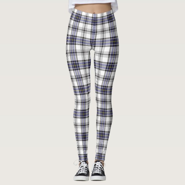 Leggings Hannay Tartan Plaid Blue Black Pattern (Anverso)