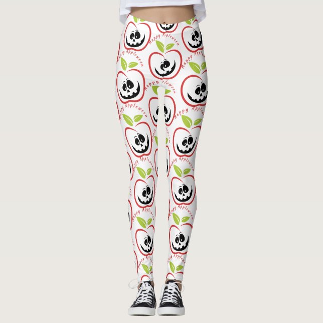 Leggings Happy Appleween Jack O'lantern Thunder_Cove (Anverso)