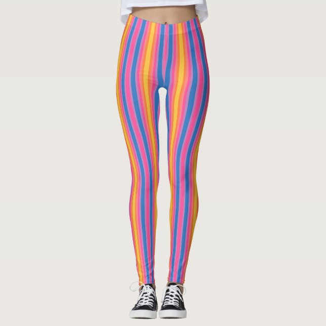 Leggings Happy Energy Pink Blue Yellow Slimming Strimming (Anverso)