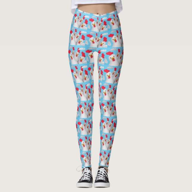 Leggings Happy hen clipart (Anverso)