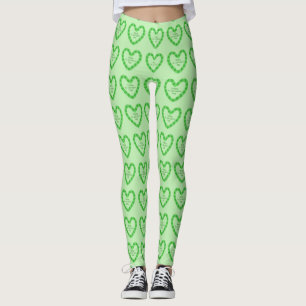 Leggings Happy St Patricks Day Heart
