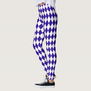 Leggings Harlequin azul ultramarino