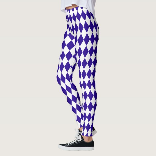 Leggings Harlequin azul ultramarino (Izquierda)
