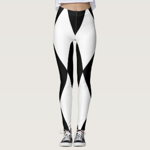 Leggings harlequin blanco y negro