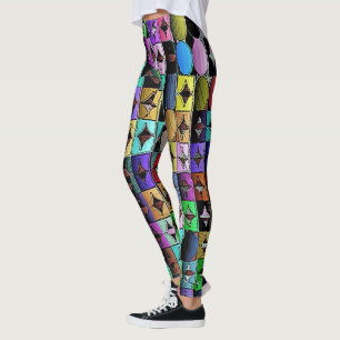 Leggings Harlequin geométrico