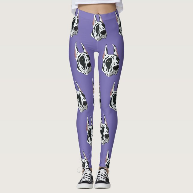 Leggings Harlequin Great Dane (Anverso)