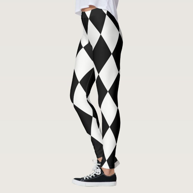 Leggings Harlequin ~ Patrón de diamantes ~ *Personalizar Cu (Izquierda)
