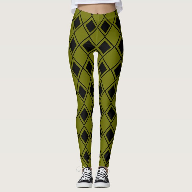 Leggings Harlequin Verde (Anverso)