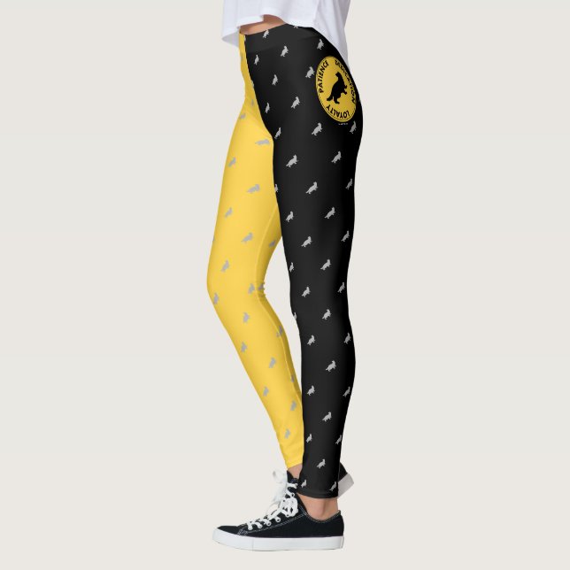 Leggings Harry Potter | Gráfico de rasgos de la casa HUFFLE (Izquierda)