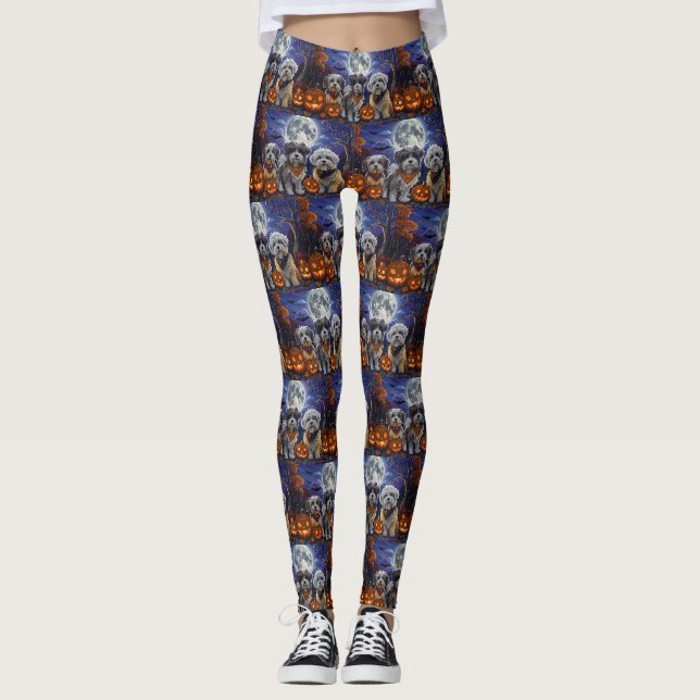 Leggings Havanese Halloween Espeluznante (Anverso)