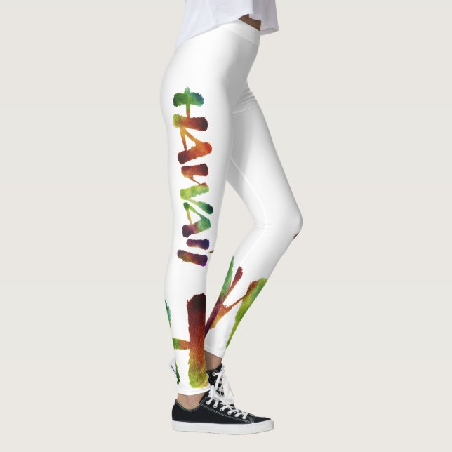 Leggings Hawai'i Lettering Calligraphy - Aloha Hawaii (Derecha)