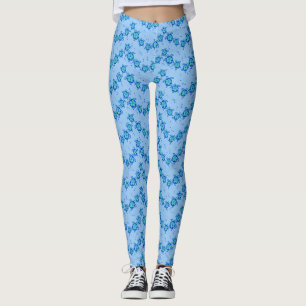 Leggings Hawaiian Honu Hibiscus Sea Turtles