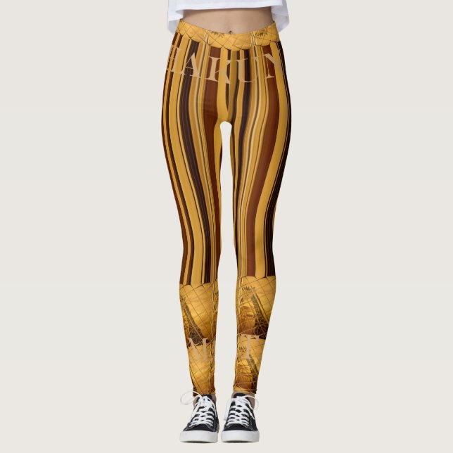 Leggings Haz tu propio diseño de Africa Giraffe (Anverso)