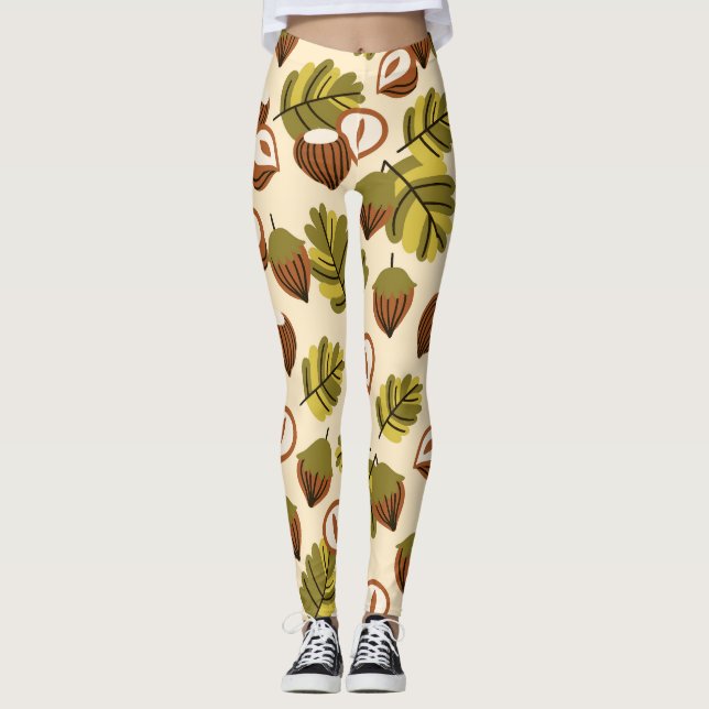 Leggings Hazelnut deja un patrón impecable (Anverso)