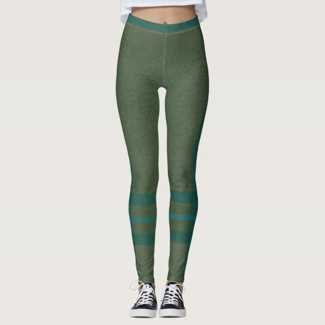 Leggings Heather Green Plaid (Anverso)