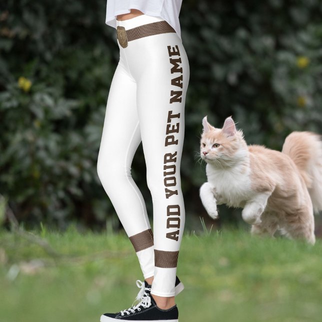 Leggings Hebilla marrón personalizada para amantes de masco (Subido por el creador)