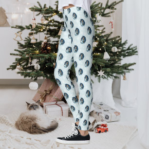 Leggings Hechicera del Dragón Azul Copos de Nieve