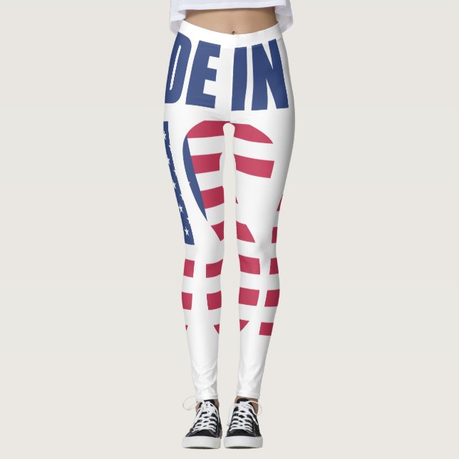 Leggings Hecho en Estados Unidos - Orgullo (Anverso)