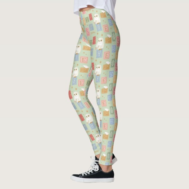 Leggings Hedwig Post Letter Block Pattern (Izquierda)
