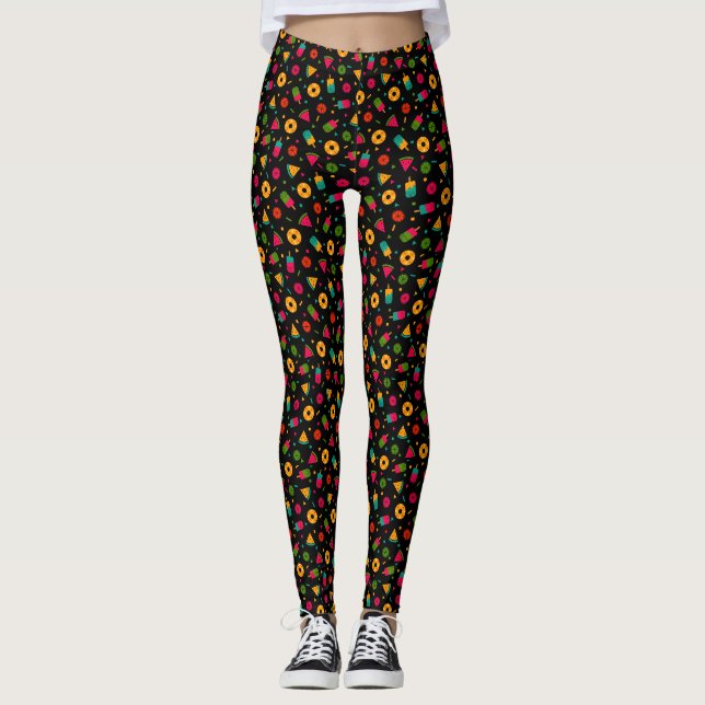 Leggings helado de verano colorido (Anverso)