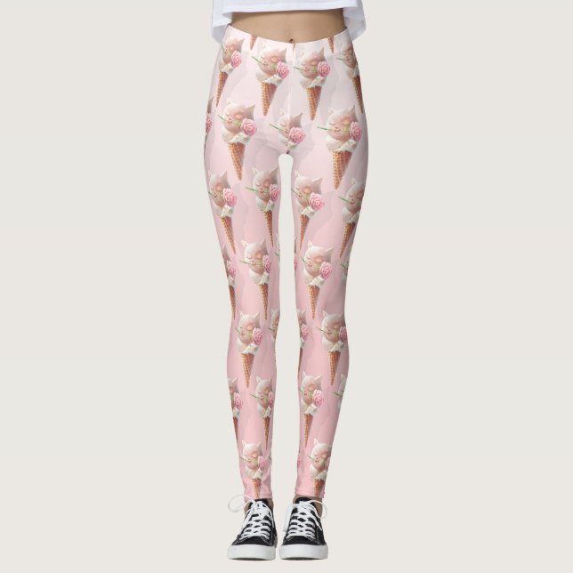 Leggings Helado Kitty - Rosy & Dreamy (Anverso)