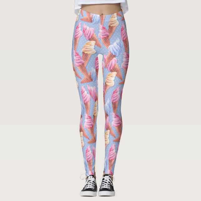 Leggings Helado. Patrón dulce (Anverso)
