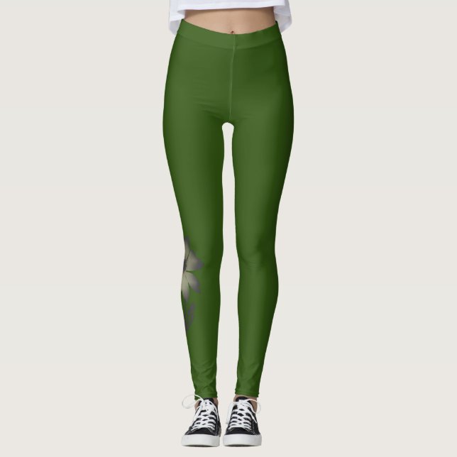 Leggings hembras de hembra floral (Anverso)