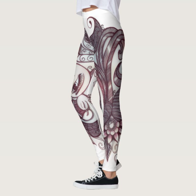 Leggings henna feather pants (Izquierda)