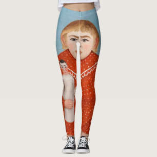 Leggings Henri Rousseau - Niño con una muñeca