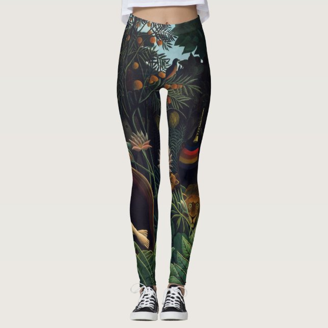 Leggings Henri Rousseau Pintando El Sueño (Anverso)