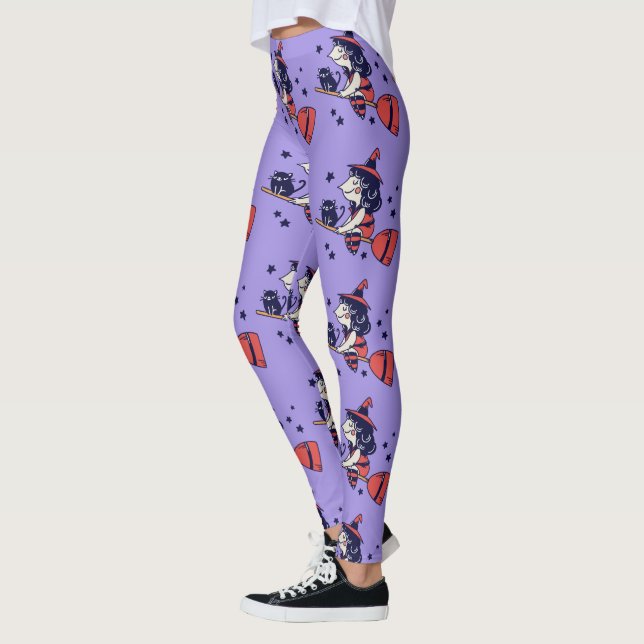Leggings Hermanas de Halloween de Brujas (Izquierda)