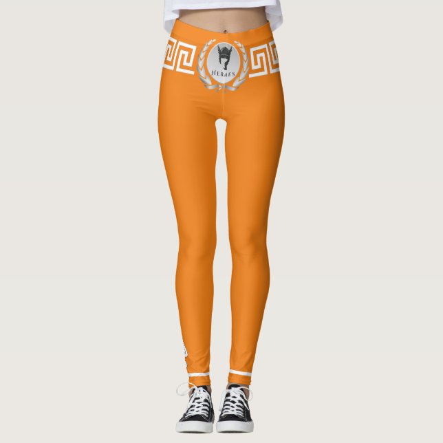 Leggings Hermes, Laurels, griego Key, Hermes Wings Designer (Anverso)