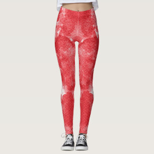 Leggings Hermosa abstracción roja