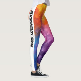Leggings Hermosa acuarela PERSONALIZA