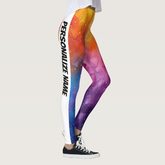 Leggings Hermosa acuarela PERSONALIZA (Derecha)