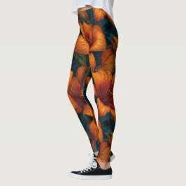 Leggings Hermosa Amaryllis Pétalo Levantamiento de Pesas Ca