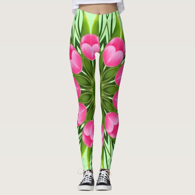 Leggings Hermosa Flor Mandala Design-79358 (Anverso)